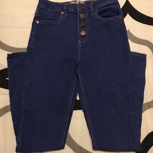 SOLD High rise blue jeans, 5 for $25